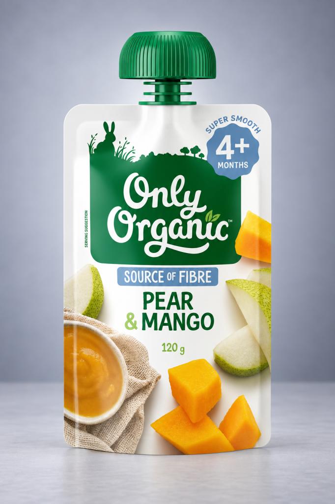 Only Organic Pear & Mango Baby Food