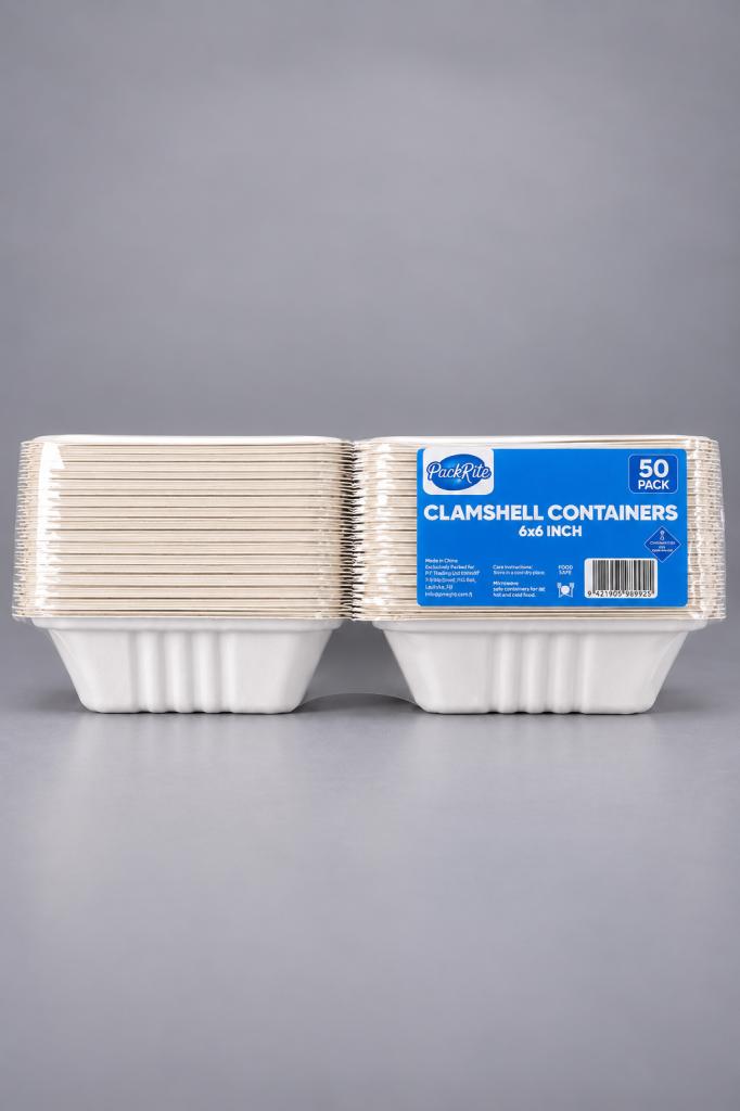 PackRite Clamshell Container 6'6 Cooking, Bakeware & Disposables