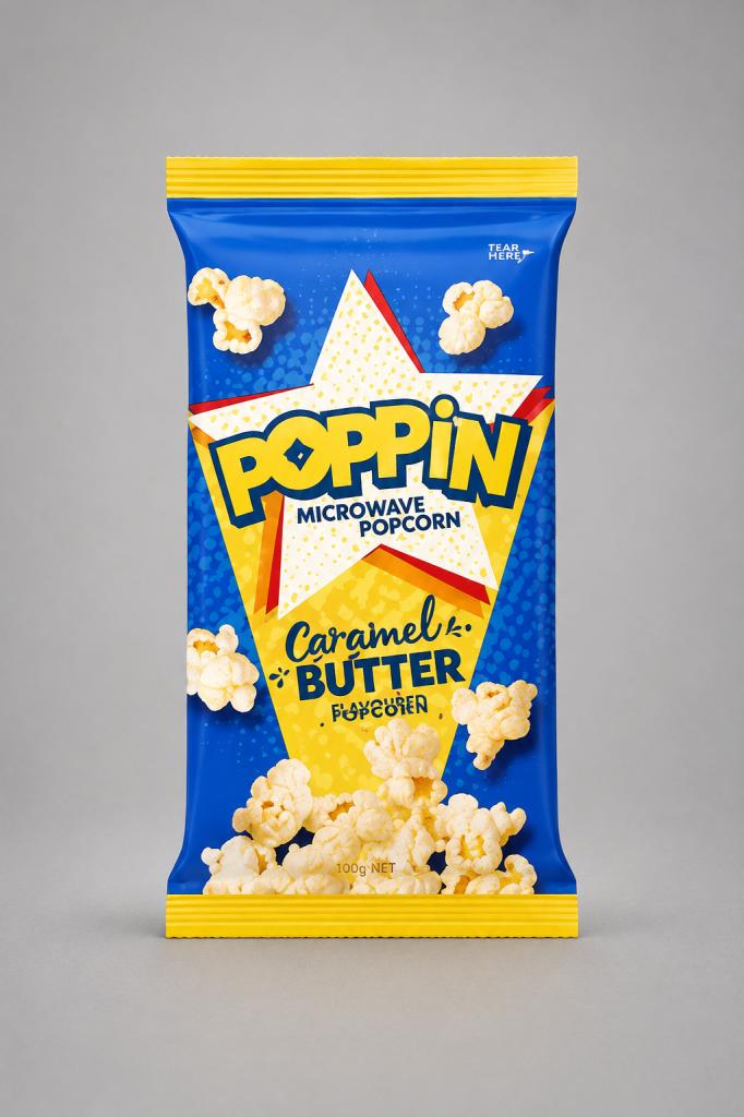 Poppin Microwave Popcorn Popcorn, Nuts & Savoury Snacks