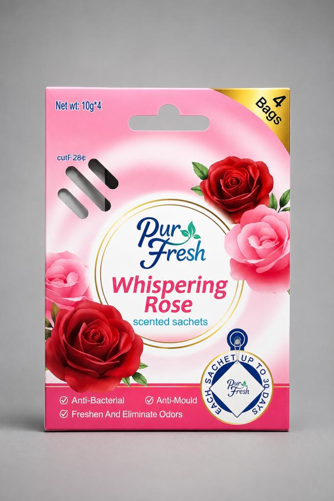 Pur Fresh Whispering Rose Scented Sachets Air Fresheners