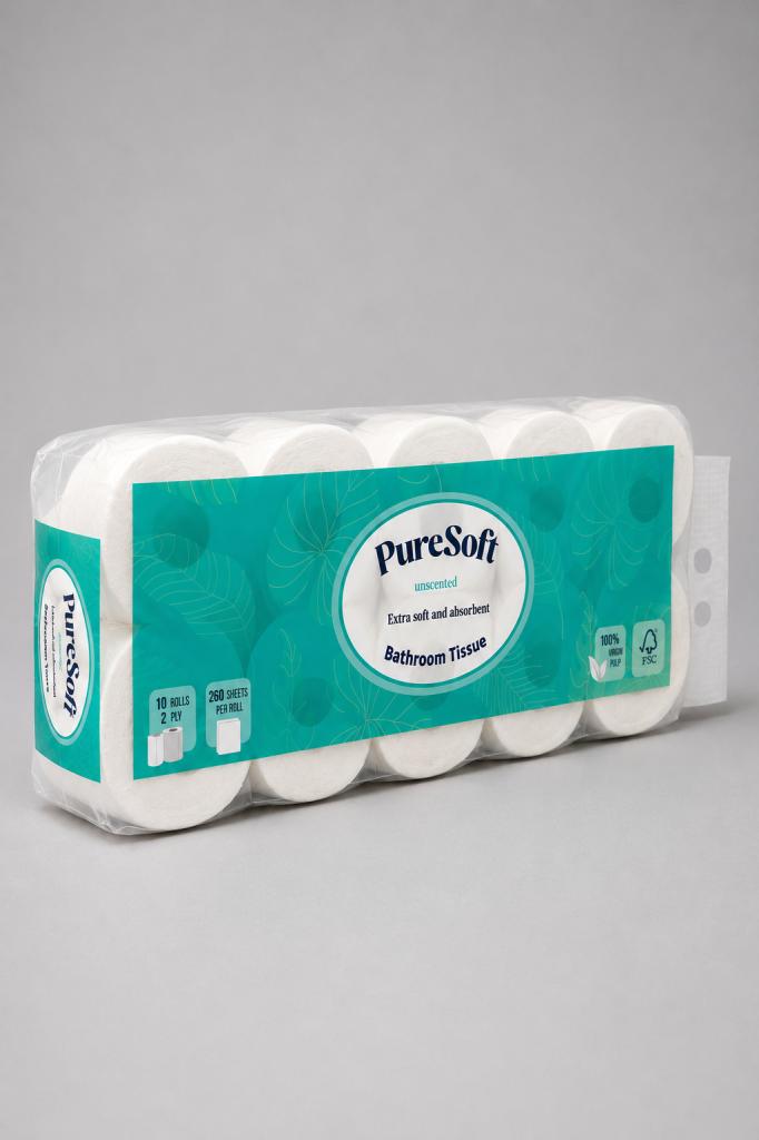 Puresoft Toilet Paper 10`s Household & Pets