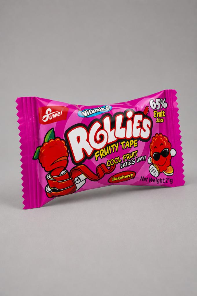 Rollies Fruit Tape Raspberry Confectionary