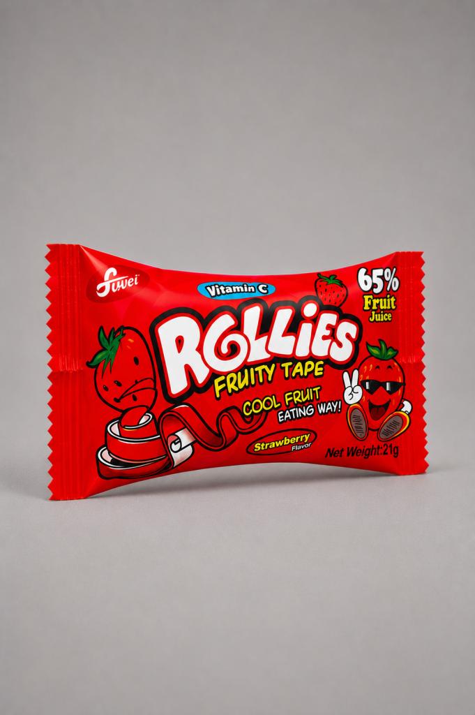 Rollies Fruit Tape Strawberry Confectionary