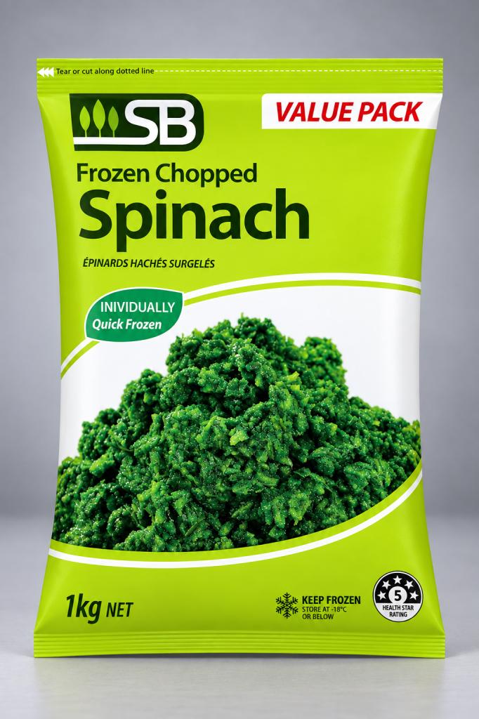 SB Chopped Spinach Frozen Vegetables