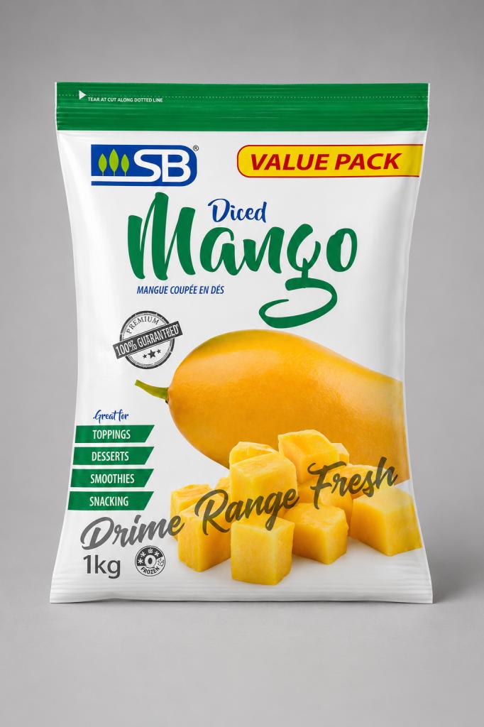 SB Diced Mango Frozen Fruits