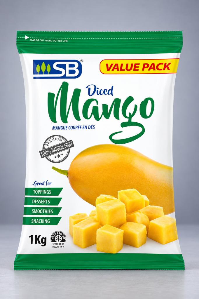 SB Diced Mango Frozen Fruits
