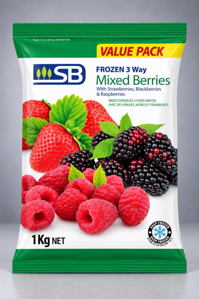 SB Frozen 3 Way Mixed Berries Frozen Fruits