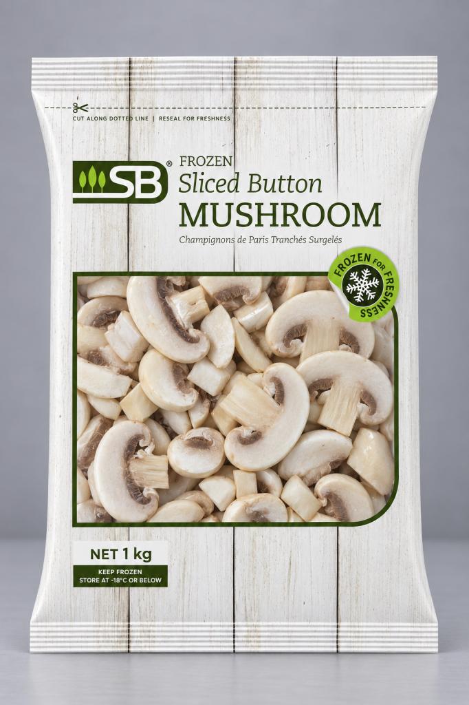 SB Frozen Sliced Button Mushroom Frozen Vegetables