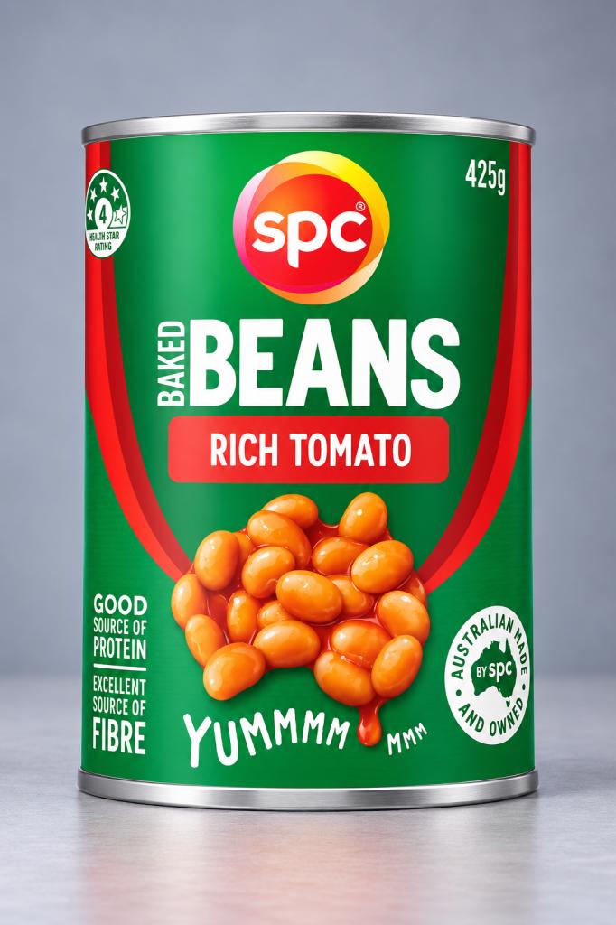 SPC Baked Beans in Tomatoe Sauce Baked Beans & Spaghetti