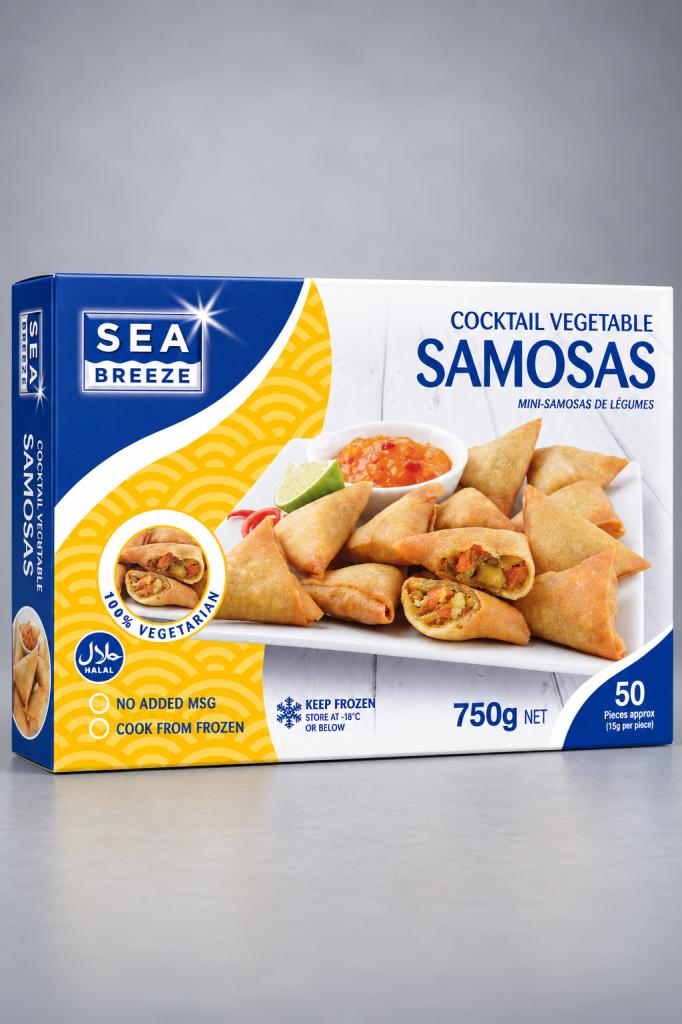Sea Breeze Cocktail Vegetable Samosa Frozen Fries & Finger Foods