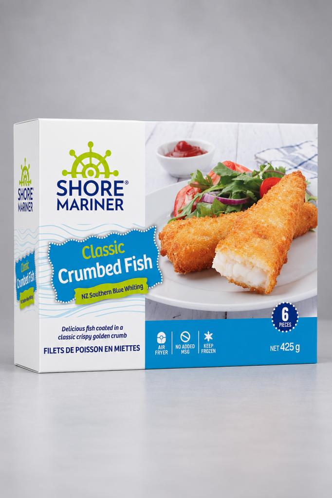 Shore Mariner Classic Crumbed Fish Frozen Meat & Seafood