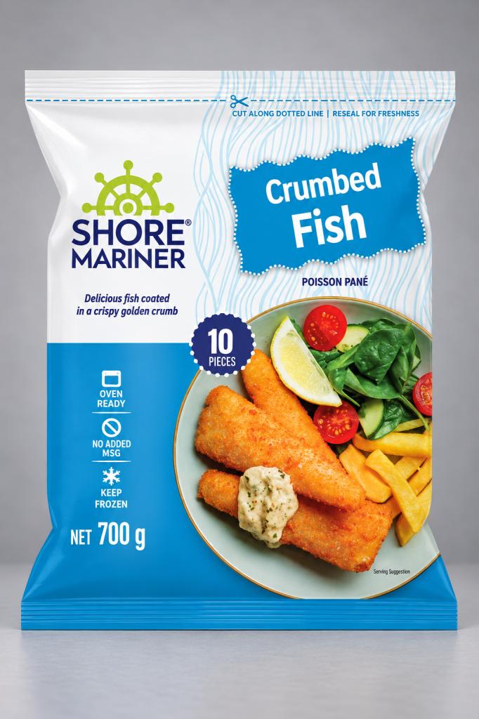 Shore Mariner Crumbed Fish Frozen Meat & Seafood