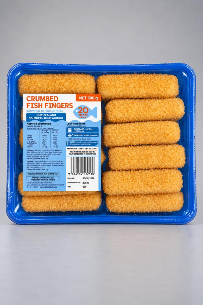 Shore Mariner Crumbed Fish Fingers Frozen Meat & Seafood