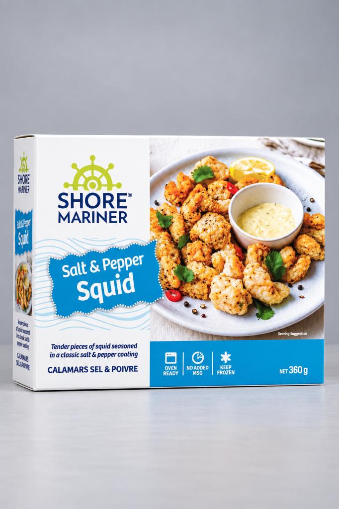 Shore Mariner Salt & Pepper Squid Frozen Meat & Seafood