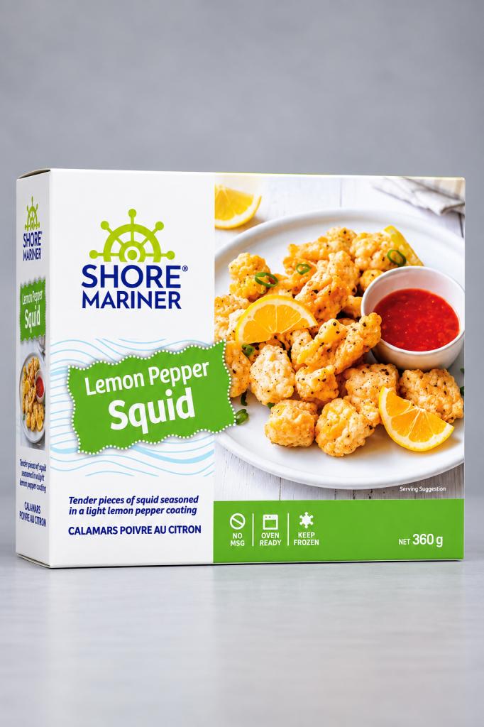 Shore Mariner Squid Lemon Pepper Frozen Meat & Seafood