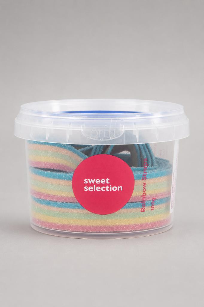 Sweet Selection Rainbow Straps Tubs Confectionary
