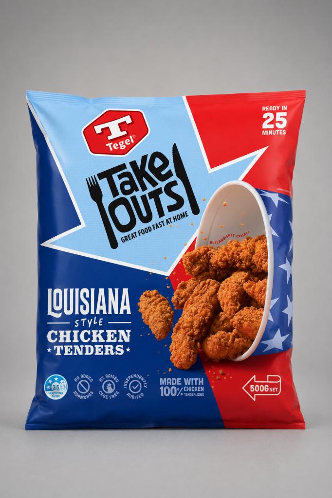 Tegel Louisiana Style Chicken Tender Frozen Meat & Seafood
