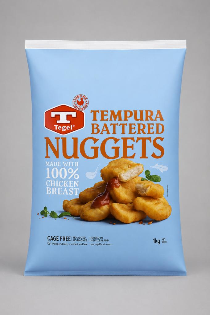 Tegel Tempura Battered Nuggets Frozen Meat & Seafood