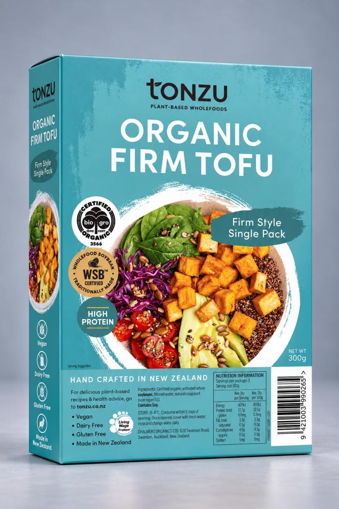 Tonzu Organic Tofu Firm Style Vegan & Vegetarian