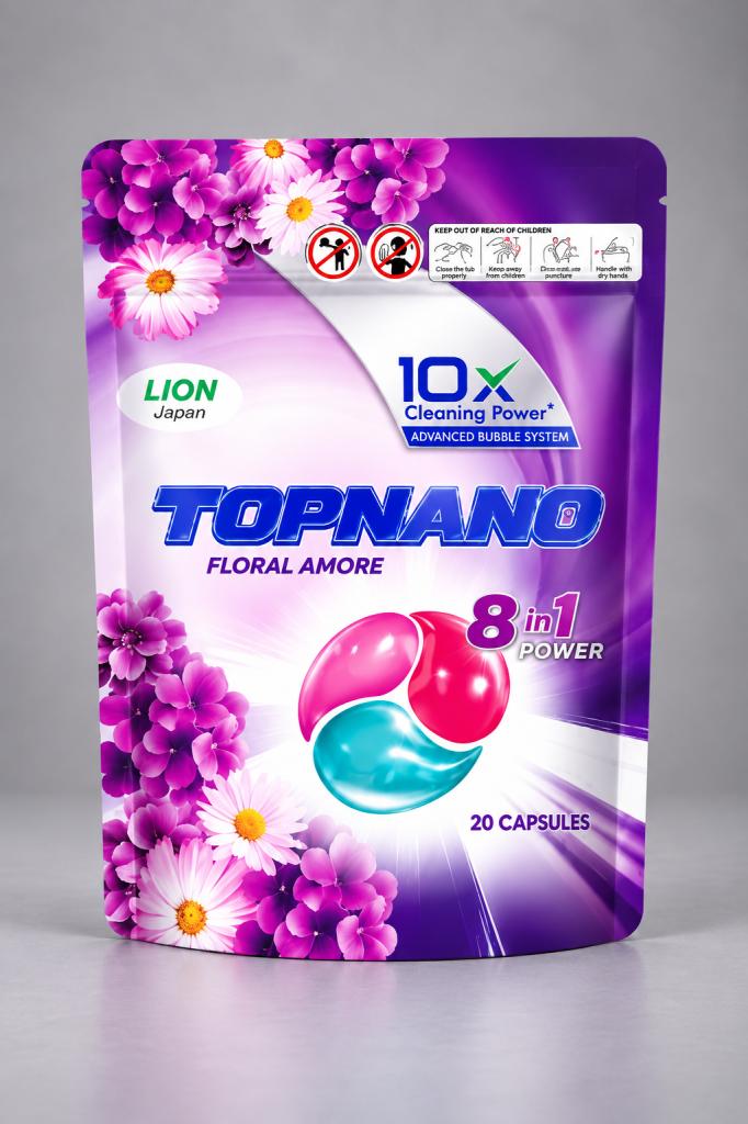 TopNano Floral Amore Detergent Powder Laundry Detergents