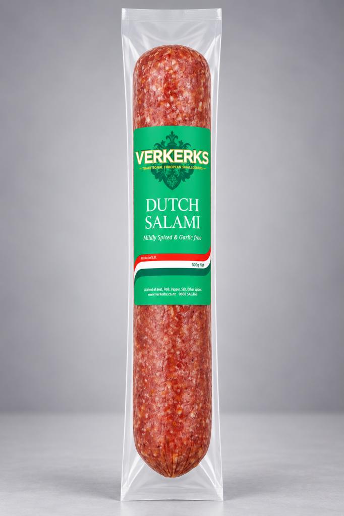 Verkerks Dutch Salami Frozen Meat & Seafood