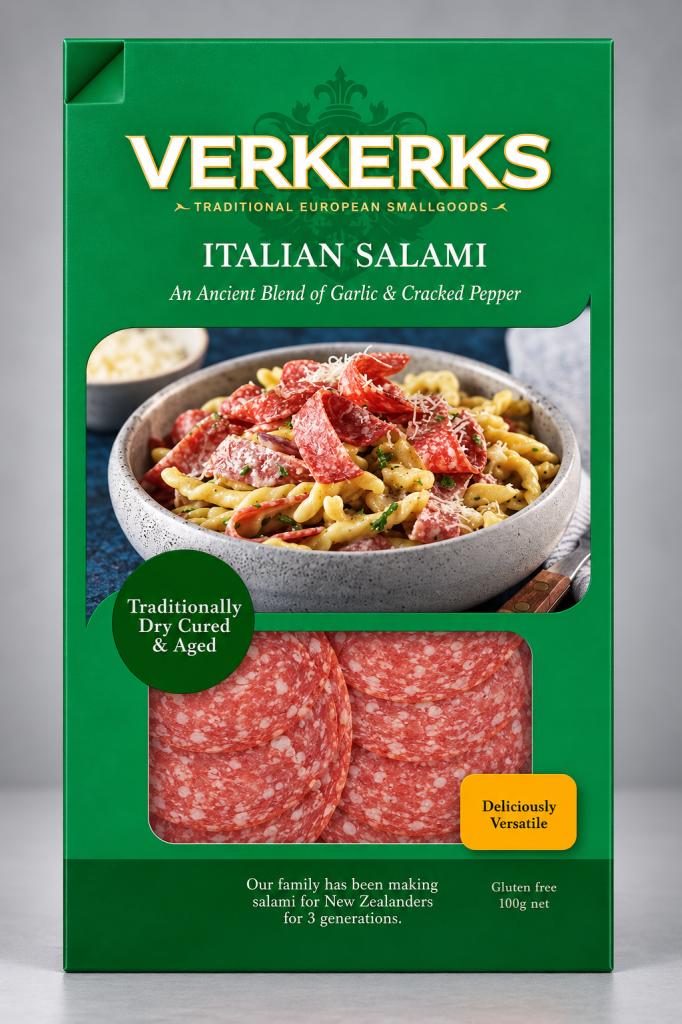 Verkerks Italian Salami Frozen Meat & Seafood