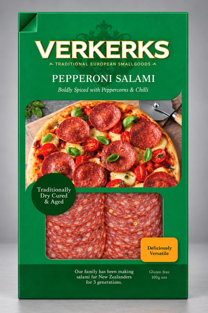 Verkerks Peperoni Salami Frozen Meat & Seafood