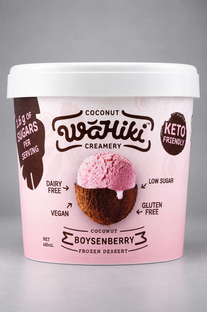 Wahiki Coconut Boysenberry Ice Cream Ice Cream & Sorbets