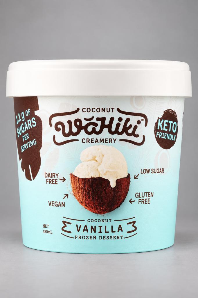 Wahiki Coconut Vanilla Ice Cream Ice Cream & Sorbets