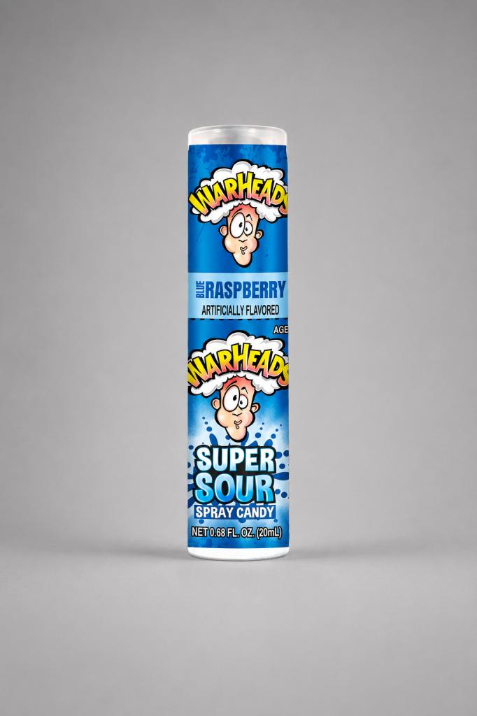 WarHeads Raspberry Super Sour Spray Candy Confectionary