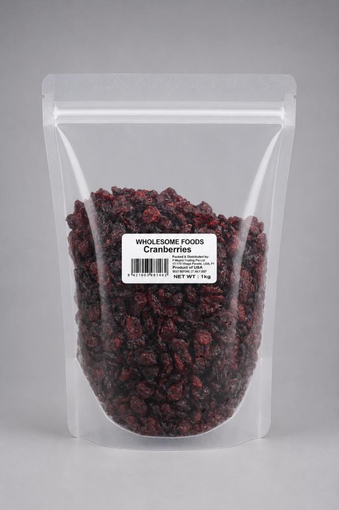 Wholesome Foods Cranberries Dried Fruits, Nuts, Seeds & Coconut
