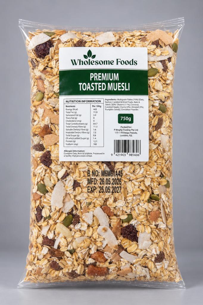 Wholesome Foods Toasted Muesli Cereals & Spreads